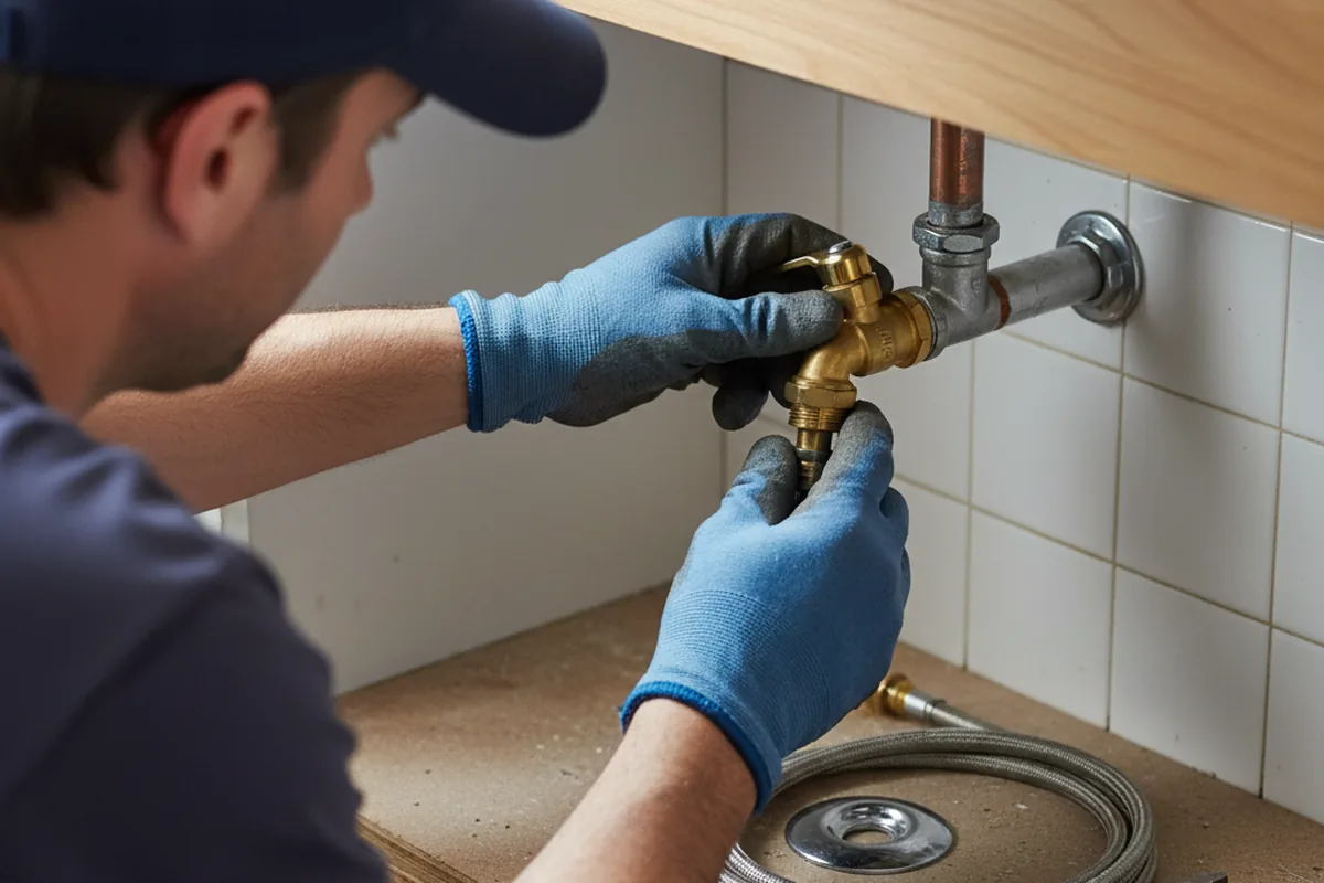 Shutoff valve and fitting work during Emergency Plumbing in Waukegan
